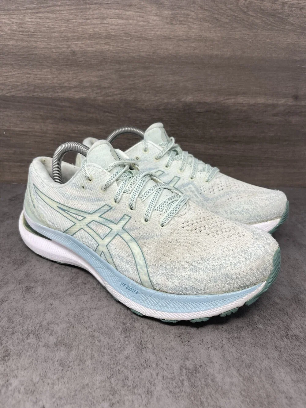 ASICS Gel Kayano 29 Womens Size 9.5 White Mint FF Blast Plus Running 1012B272